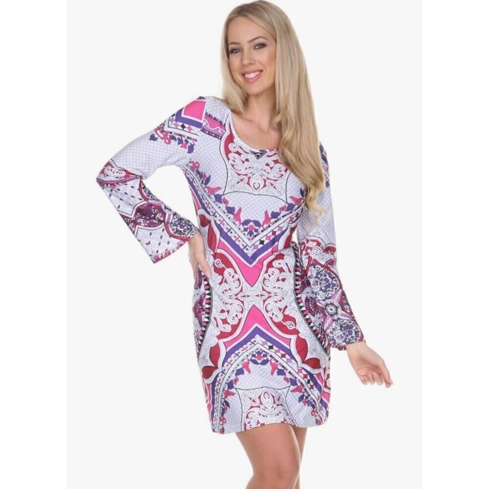 White Mark COUTURE COLLECTION Women White Casual Dress Large NEW